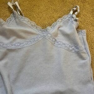 blue lace tank